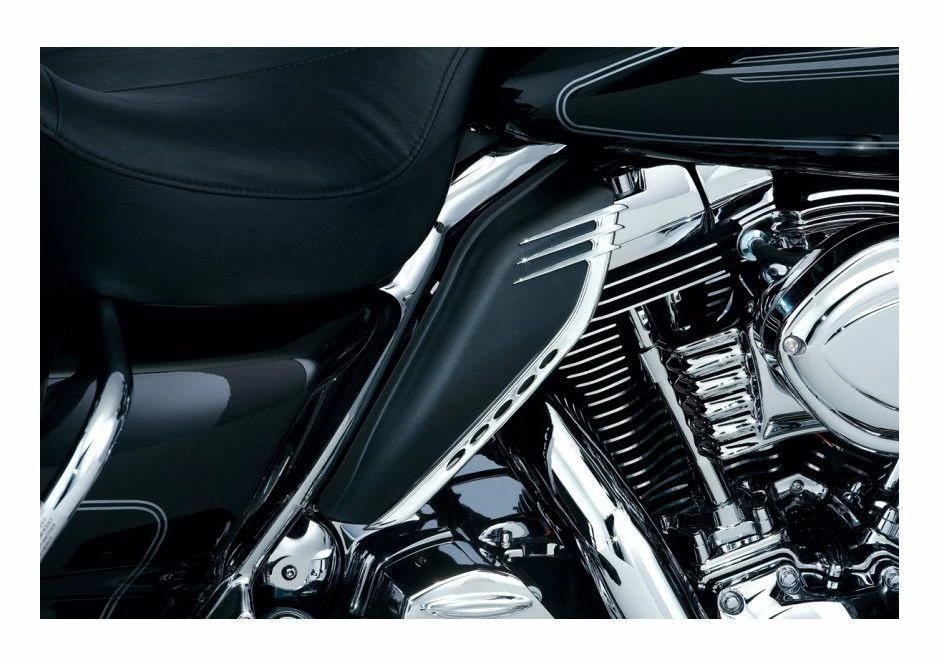 Flash Sale 🔥 Kuryakyn Airmaster Mid-Frame Air Deflector Accents For Harley Touring 2009-2022 ✨ - Image 2