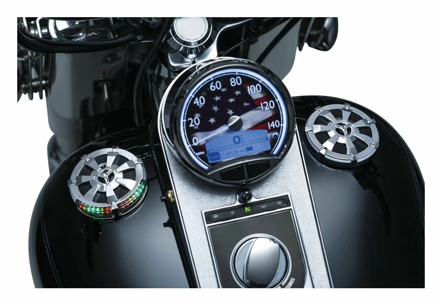 Brand new 😍 Kuryakyn Alley Cat LED Fuel / Battery Gauge For Harley 1988-2018 🛒 - Image 4