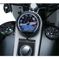 Brand new 😍 Kuryakyn Alley Cat LED Fuel / Battery Gauge For Harley 1988-2018 🛒 -Kuryakyn Sales Store kuryakyn alley cat led fuel battery gauge for harley19882016 gloss black 3