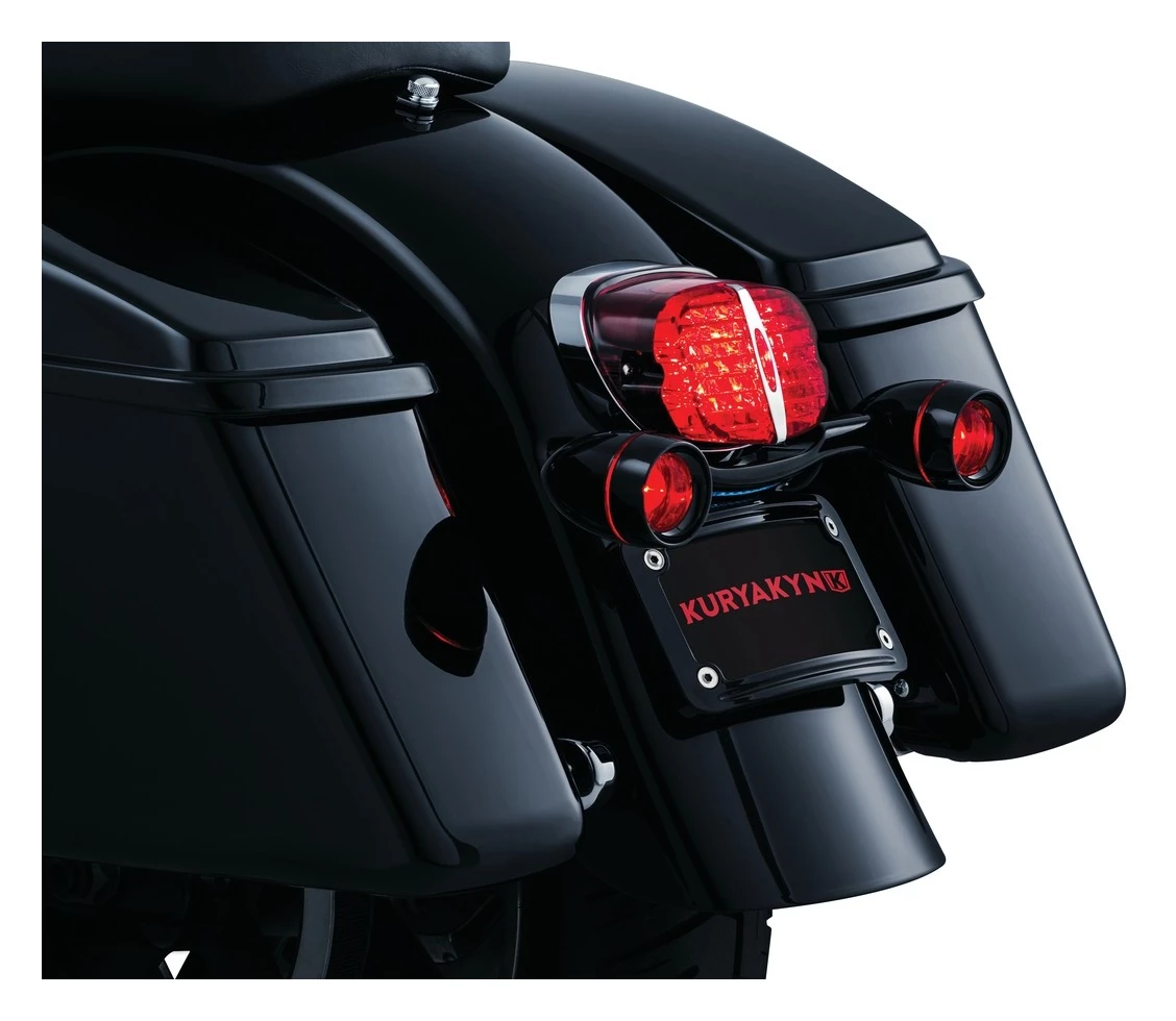 Discount 👏 Kuryakyn Curved License Plate Frame For Kuryakyn Bullet Light Rear Turn Signal Bar 💯 5 Discount 👏 Kuryakyn Curved License Plate Frame For Kuryakyn Bullet Light Rear Turn Signal Bar 💯 - Image 3