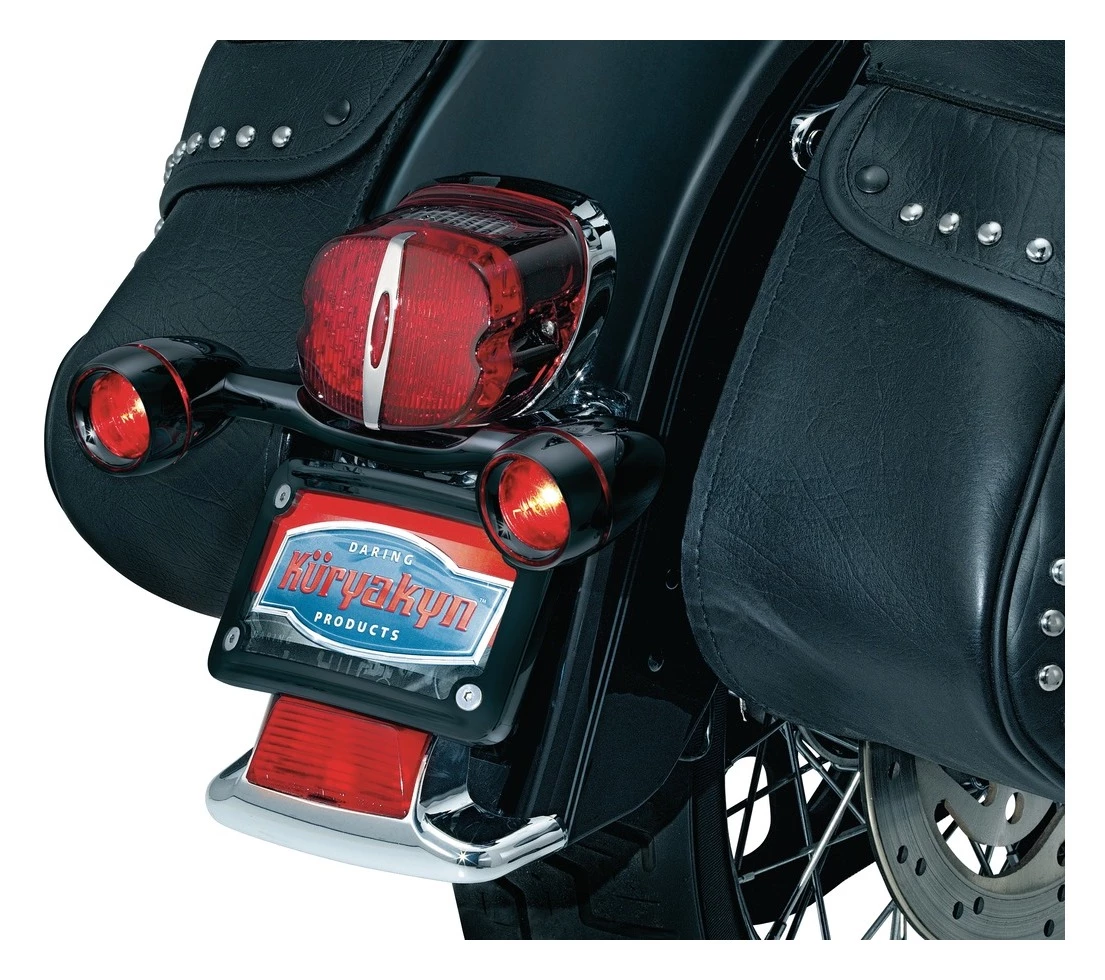 Discount 👏 Kuryakyn Curved License Plate Frame For Kuryakyn Bullet Light Rear Turn Signal Bar 💯 6 Discount 👏 Kuryakyn Curved License Plate Frame For Kuryakyn Bullet Light Rear Turn Signal Bar 💯 - Image 4