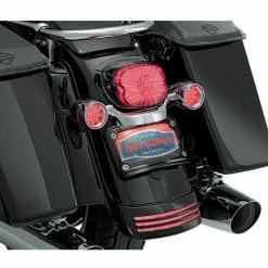 Promo 😀 Kuryakyn Curved License Plate Frame Mount For Harley 💯 -Kuryakyn Sales Store kuryakyn curved license plate frame mount for harley black 3