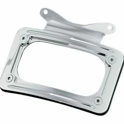 Promo 😀 Kuryakyn Curved License Plate Frame Mount For Harley 💯 -Kuryakyn Sales Store kuryakyn curved license plate frame mount for harley chrome 2