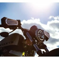 Wholesale 🔔 Kuryakyn Dillinger Handguards For Harley Sportster 2004-2022 🌟 -Kuryakyn Sales Store kuryakyn dillinger handguards for harley sportster20042019 silver 5