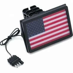 Deals ✔️ Kuryakyn Freedom Flag LED Receiver Hitch Cover 🔥