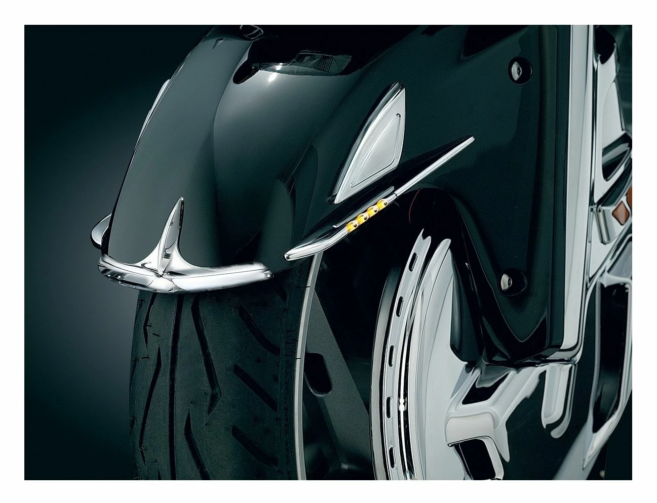 Discount ✨ Kuryakyn Front Fender Tip Honda GoldWing GL1800 2001-2015 😀 - Image 2