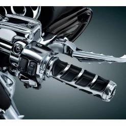 Best Pirce 🎁 Kuryakyn Kinetic Universal 1" Grips 👍 -Kuryakyn Sales Store kuryakyn kinetic grips for honda suzuki chrome black 6