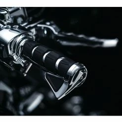 Best Pirce 🎁 Kuryakyn Kinetic Universal 1" Grips 👍 -Kuryakyn Sales Store kuryakyn kinetic grips for honda suzuki chrome black 7