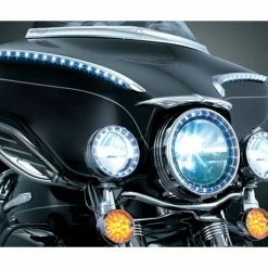 Outlet 😉 Kuryakyn LED Halo 4 1/2" Passing Lamp Trim Rings For Harley 1984-2016 🛒 -Kuryakyn Sales Store kuryakyn led halo45 passing lamp trim rings for harley 8