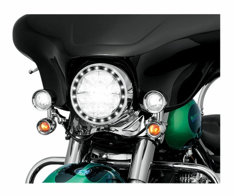Flash Sale ๐ฏ Kuryakyn LED Halo 7" Headlight Trim Ring For Harley โจ 3 Flash Sale ๐ฏ Kuryakyn LED Halo 7" Headlight Trim Ring For Harley โจ