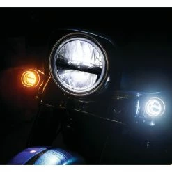 Budget 🥰 Kuryakyn LuminEZ LED Front Turn Signal Inserts For Harley 2000-2022 🛒 -Kuryakyn Sales Store kuryakyn lumin ezled front turn signal inserts for harley davidson 10