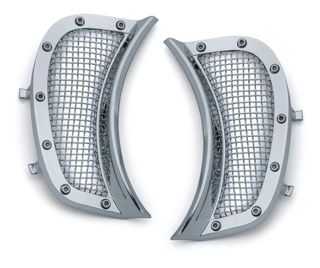 Hot Sale 🛒 Kuryakyn Mesh Headlight Vent Accents For Harley Road Glide 2015-2022 ✨ 4 Hot Sale 🛒 Kuryakyn Mesh Headlight Vent Accents For Harley Road Glide 2015-2022 ✨ - Image 2