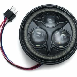 Promo 🎉 Kuryakyn Orbit Vision 5 3/4" LED Halo Headlight For Harley 1984-2018 💯