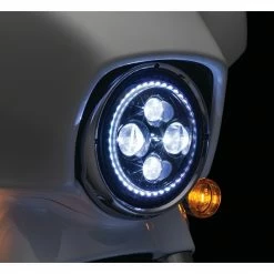 Cheap 🤩 Kuryakyn Orbit Vision 7" LED Halo Headlight For Harley 1991-2022 💯 -Kuryakyn Sales Store kuryakyn orbit vision7 led halo headlight for harley19942017 6