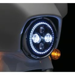 Cheap 🤩 Kuryakyn Orbit Vision 7" LED Halo Headlight For Harley 1991-2022 💯 -Kuryakyn Sales Store kuryakyn orbit vision7 led halo headlight for harley19942017 7