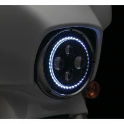 Cheap 🤩 Kuryakyn Orbit Vision 7" LED Halo Headlight For Harley 1991-2022 💯 -Kuryakyn Sales Store kuryakyn orbit vision7 led halo headlight for harley19942017 8