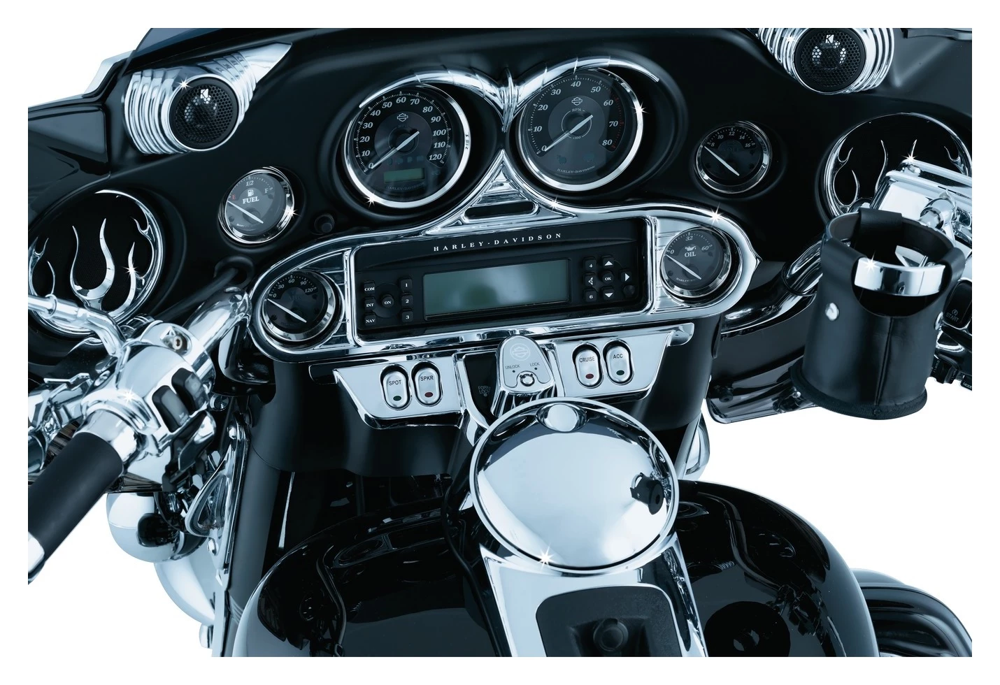 Hot Sale 🔥 Kuryakyn Push Button Fuel Door Latch For Harley Touring 1992-2022 🥰 - Image 4