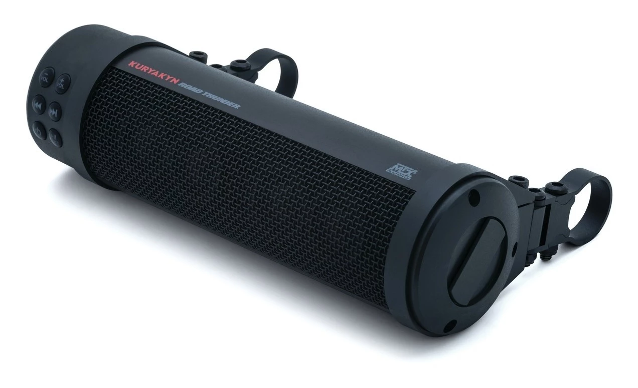 Cheap 🧨 Kuryakyn Road Thunder Bluetooth Sound Bar Plus by MTX Satin Black [Previously Installed] 🎉