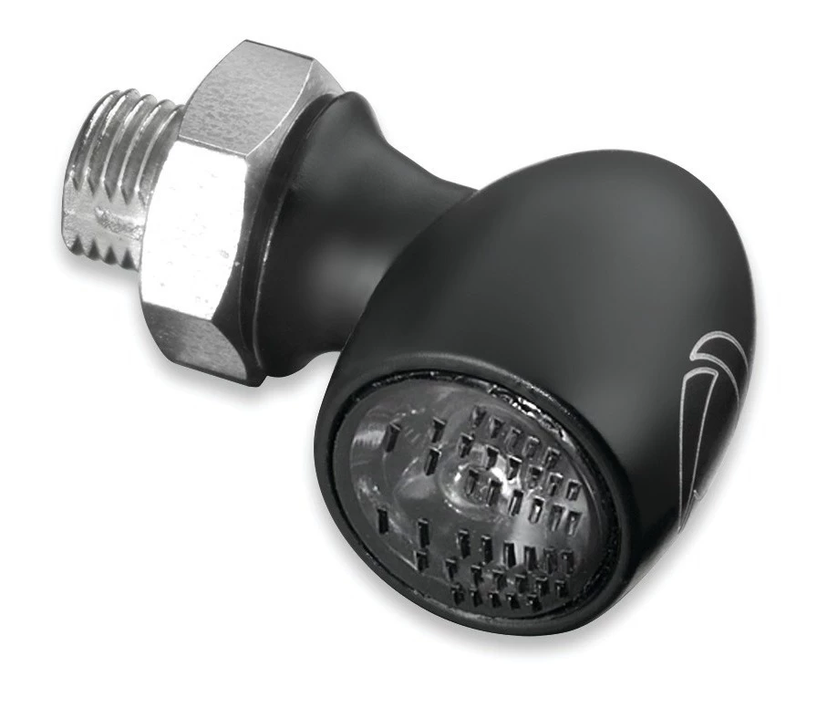 Cheap 🤩 Kuryakyn by Kellermann Atto Turn Signal Smoked Red Running / Red Brake LEDs / Satin Black Housing [Previously Installed] 🧨